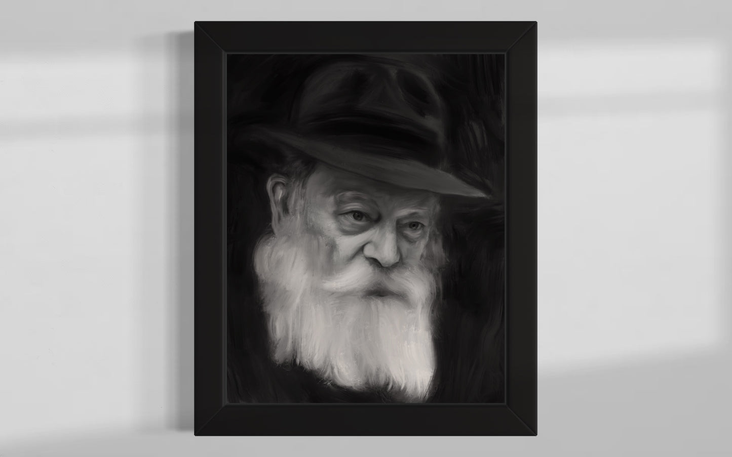 “Lubavticher rebbe Black & white”