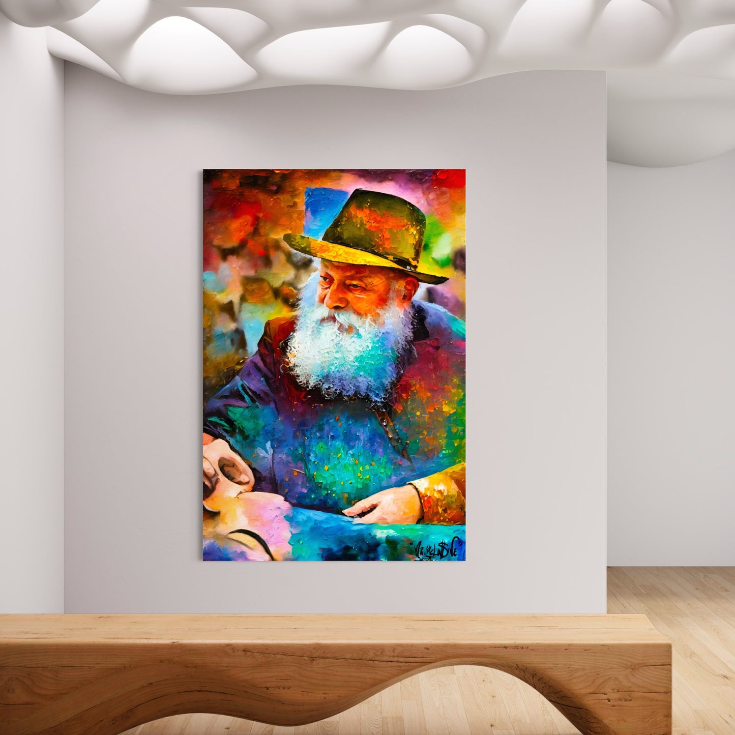 “Abstract painting lubavitcher rebbe”