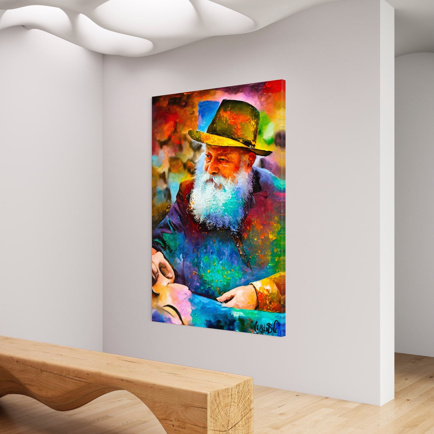 “Abstract painting lubavitcher rebbe”